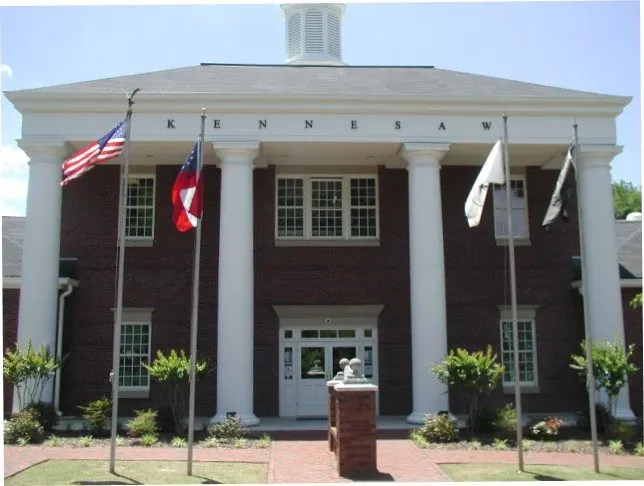 Kennesaw City Hall in Downtown Kennesaw, Georgia