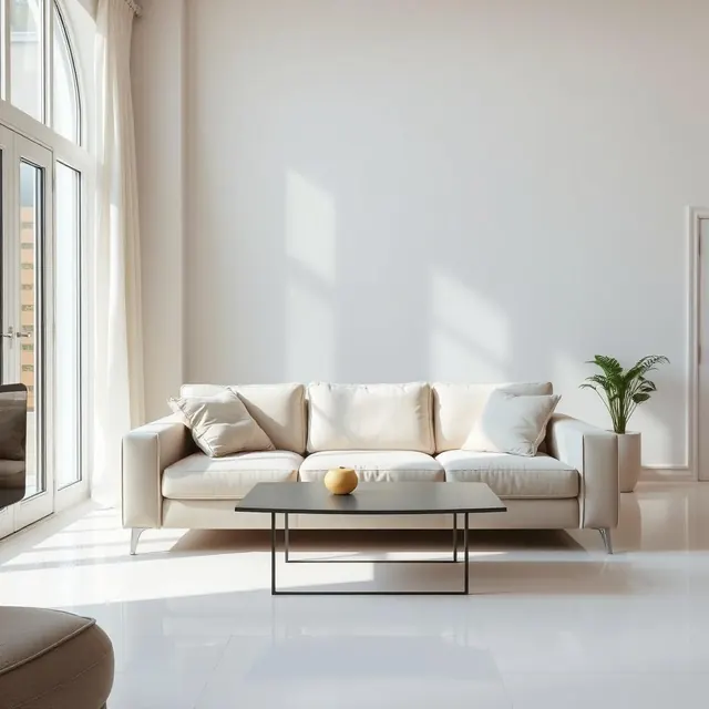bright, freshly cleaned living room after a Veras Maids visit in Kennesaw, GA