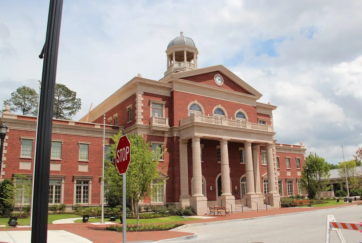 Alpharetta City Hall in Downtown Alpharetta, Georgia