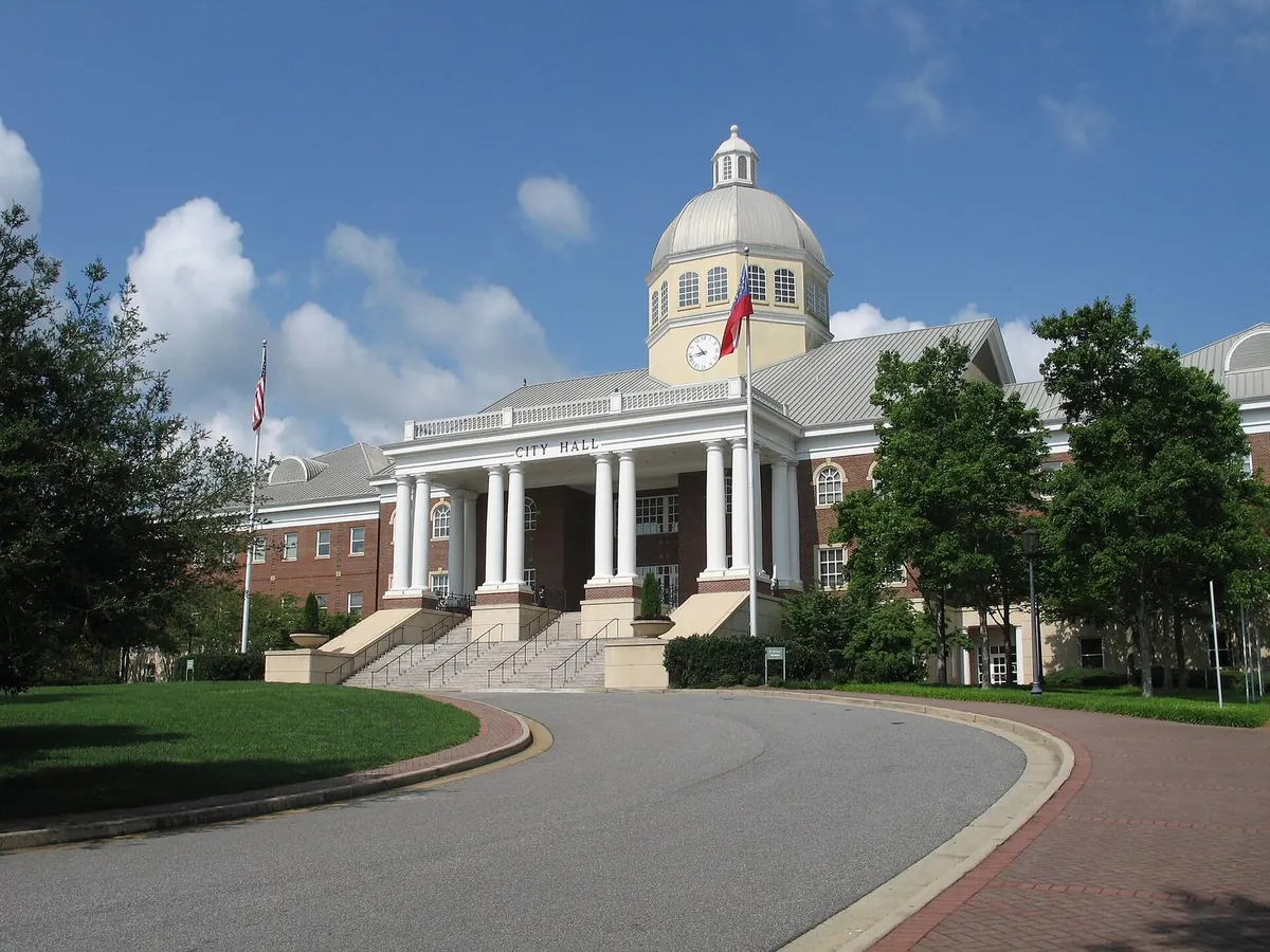 Roswell City Hall in Historic Roswell, Georgia