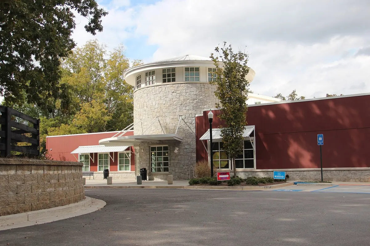 Milton Public Library building in Milton, Georgia
