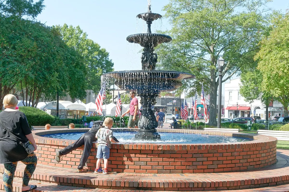 The Marietta Square gazebo in Downtown Marietta, Georgia