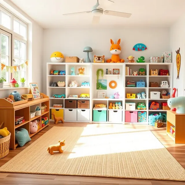 organized children's playroom after a Veras Maids visit in Acworth, GA