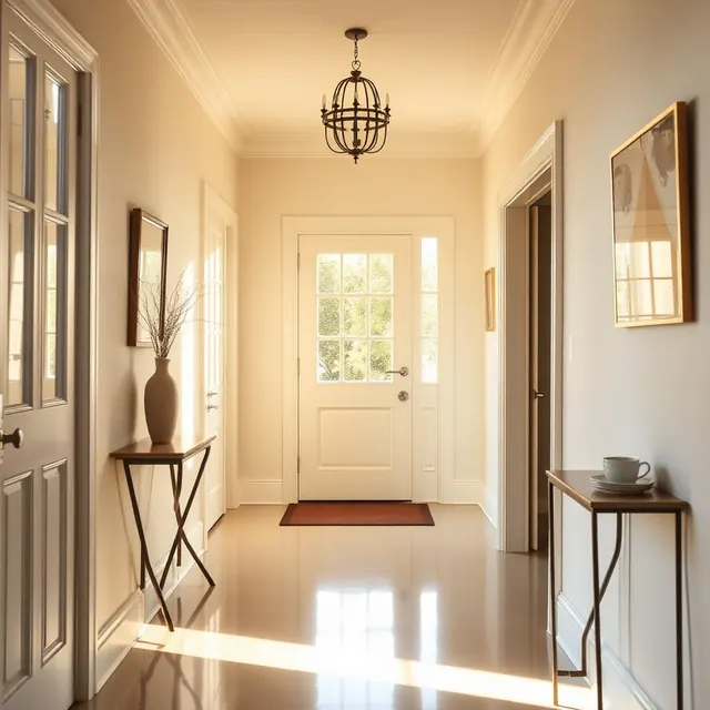clean entryway with polished floors after a Veras Maids visit in Canton, GA